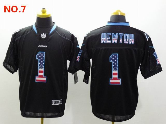 Men's Carolina Panthers #1 Cam Newton Jersey NO.7;